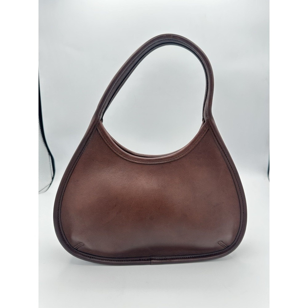 Coach Legacy 9027  Woman Mini Shoulder Bag Dark Brown Single Handle